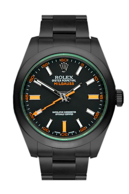 Klinik kok Hvert år ROLEX Black-PVD Milgauss Black Dial 116400 | WatchGuyNYC